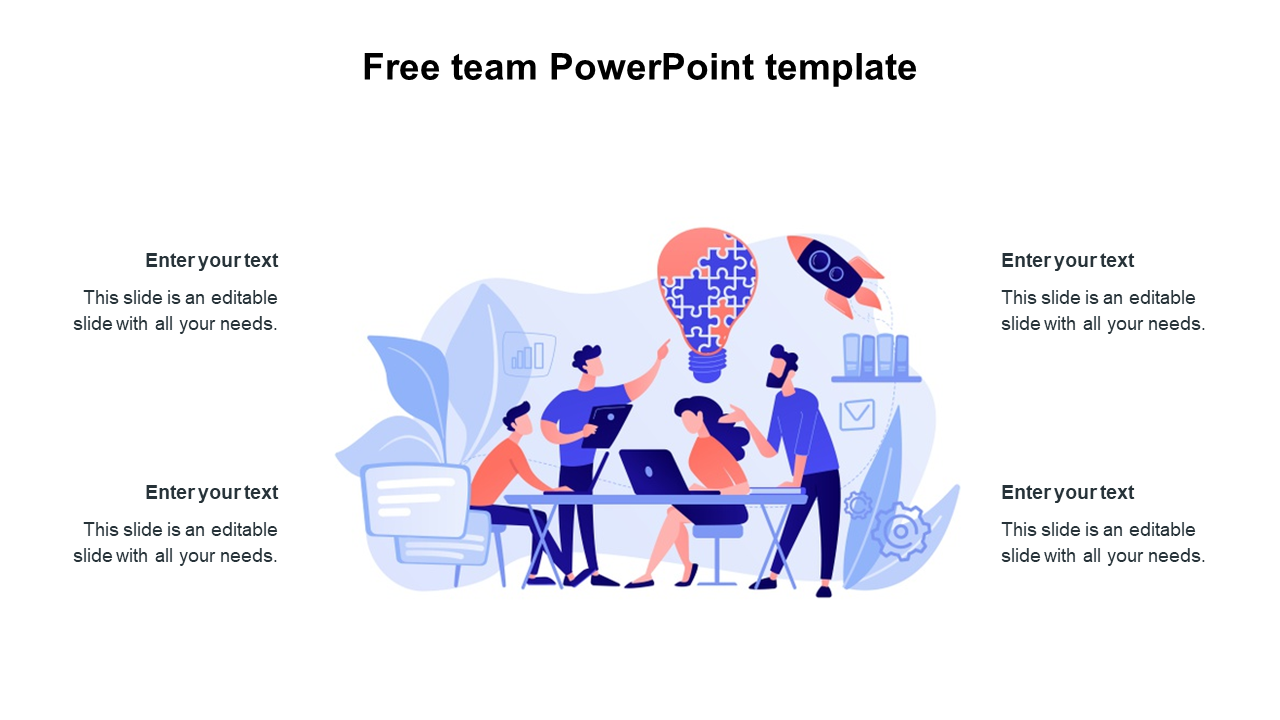 Free - Amazing Free Team PowerPoint Template Presentation